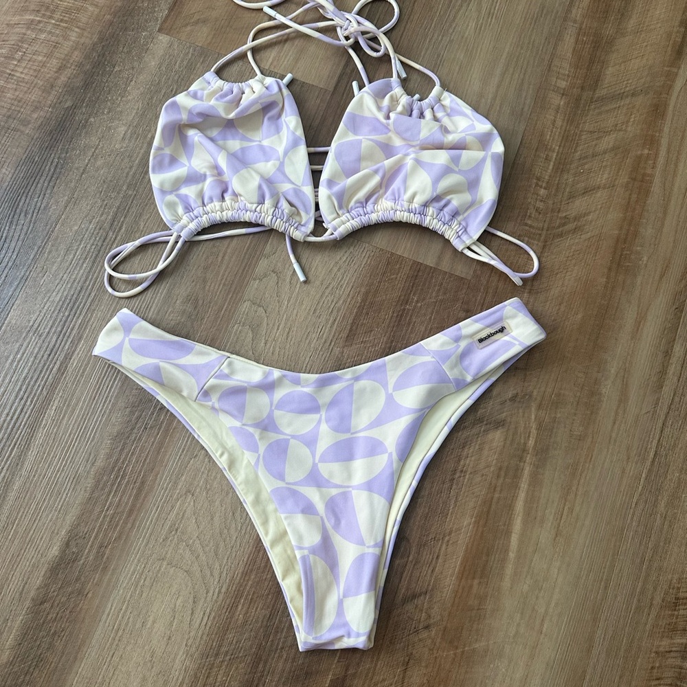 Purple BlackBough Bikini Set